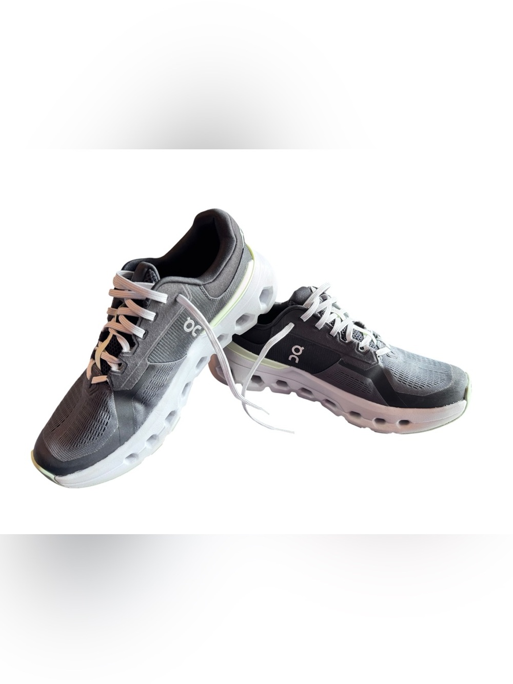On Cloudrunner Running Shoes Gray Black Mint Green Women’s Size 9.5
